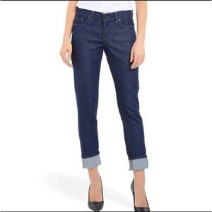 MOTT & BOW Boyfriend Jeans in Ludlow Resin Dark Wash sz 25x28